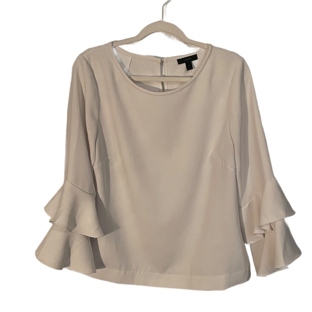 J Crew very light - almost white - cream colored top - size 14